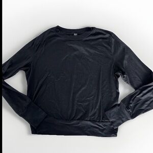 Vuori Black Long Sleeve Tee Womens small Daydream Crew